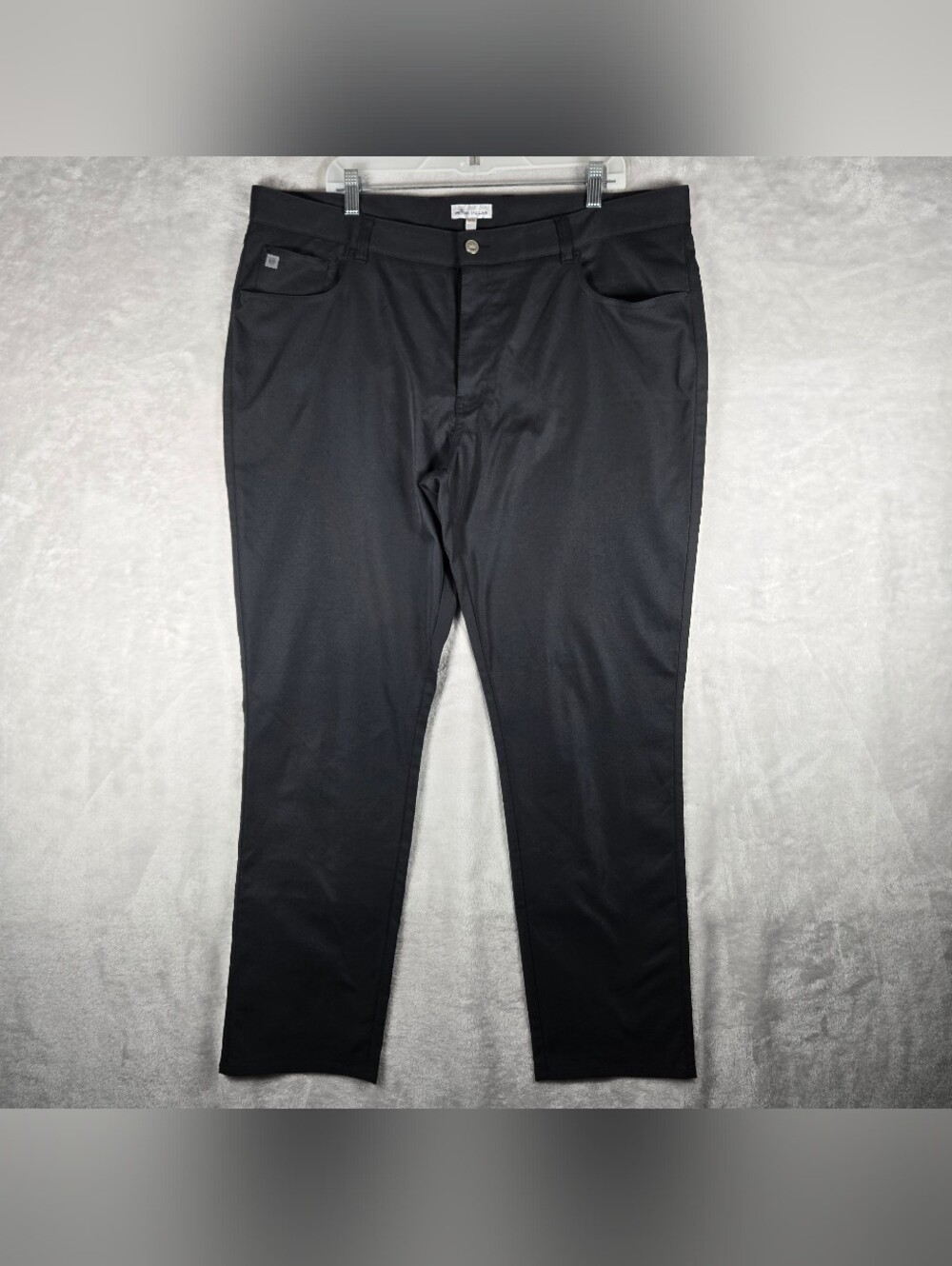 Peter Millar Eb66 Five Pocket Pants Mens Size 40x32 Performance Chino Black